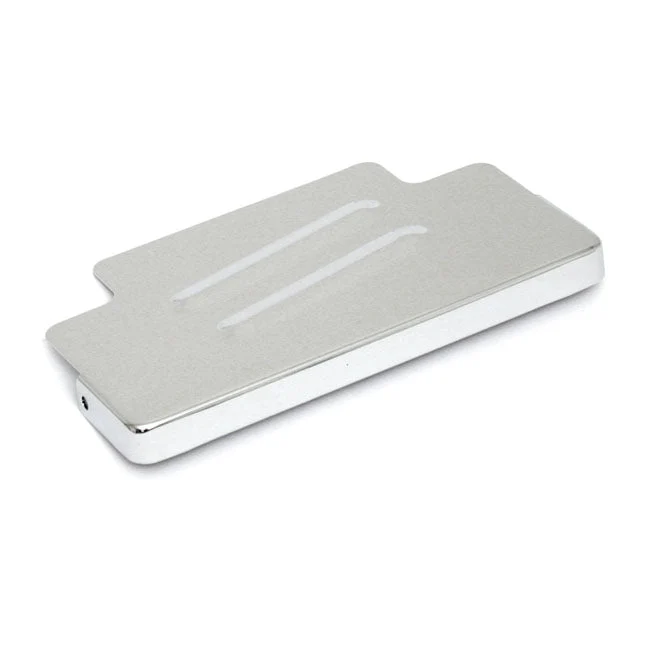 Batterijdeksel Chroom Dyna 91-96