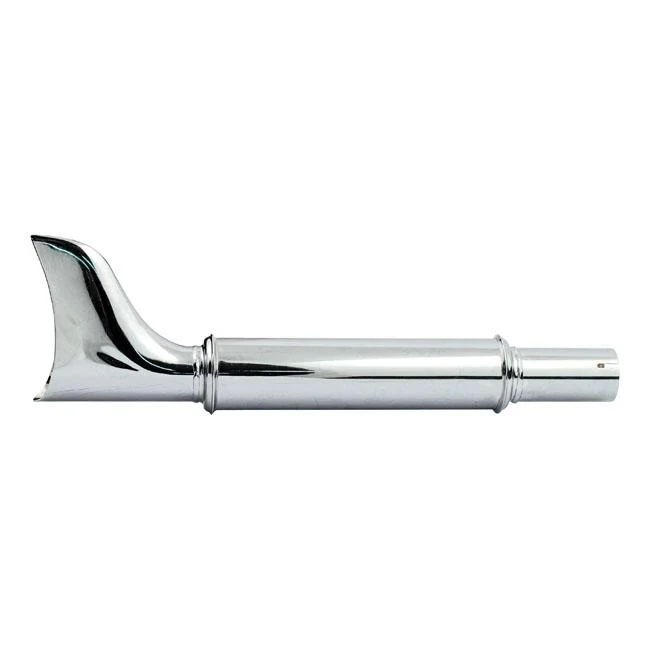 Beefer Fishtail Universele Slip-On Motorfiets-Muffler Chroom