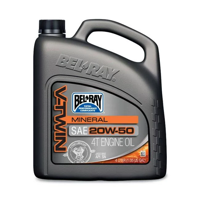 Bel-Ray V-Twin Motorolie Mineraal 20W-50 4L