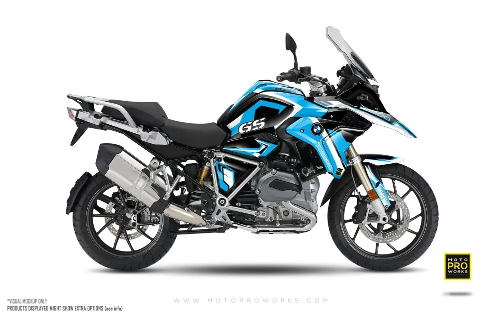 BMW R 1200 / 1250 GS GRAPHICS - "Voyager" (Blauw)