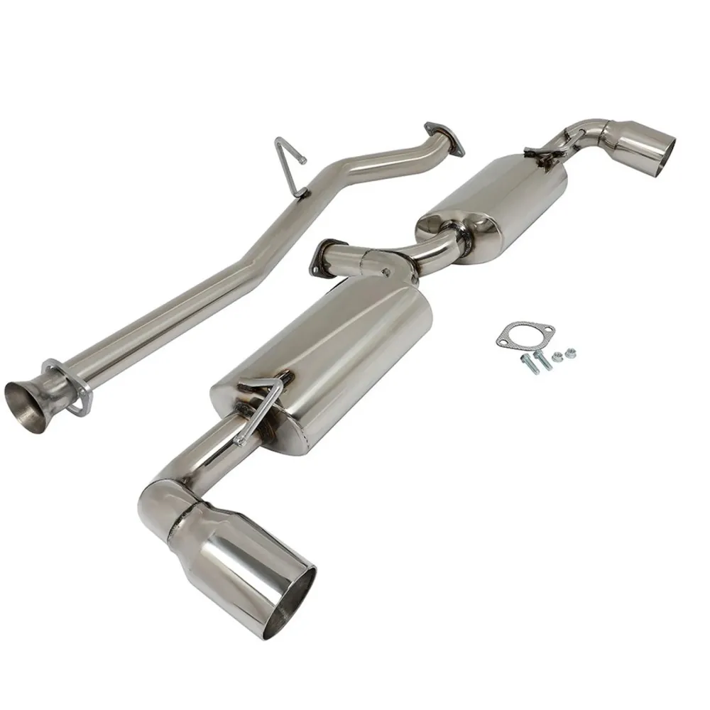 Catback-uitlaatsysteem voor 06-07 Honda Accord 04-11 Mazda RX-8 1.3L Dual 3.5" Tipdemper bruceshark.com