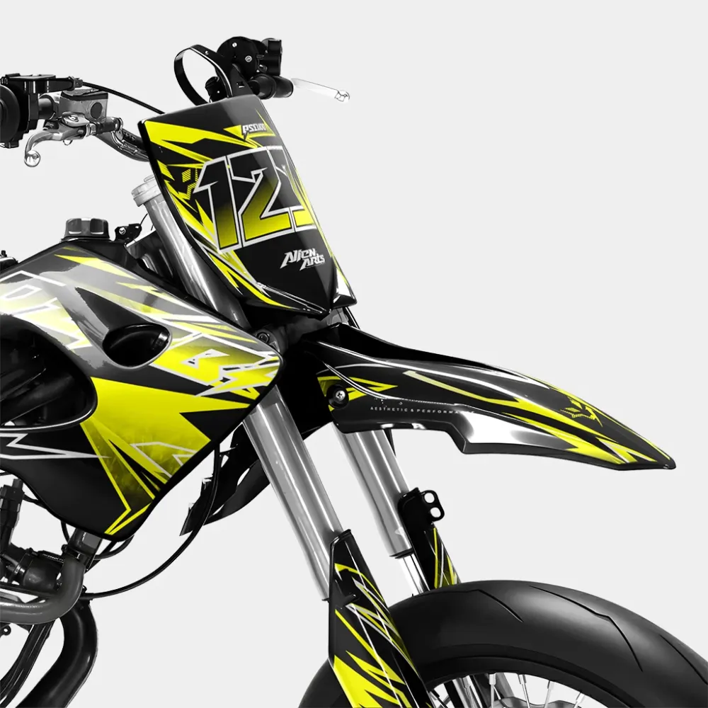 BRUME - Decoratieset DERBI 50cc - Geel