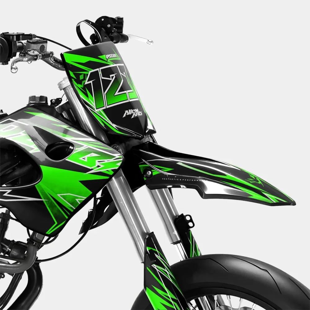 BRUME - Decoratieset DERBI 50cc - Groen