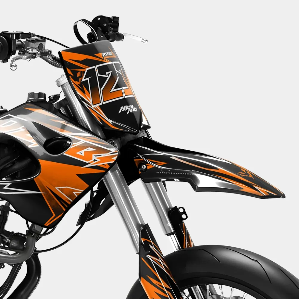 BRUME - Decoratieset DERBI 50cc - Oranje