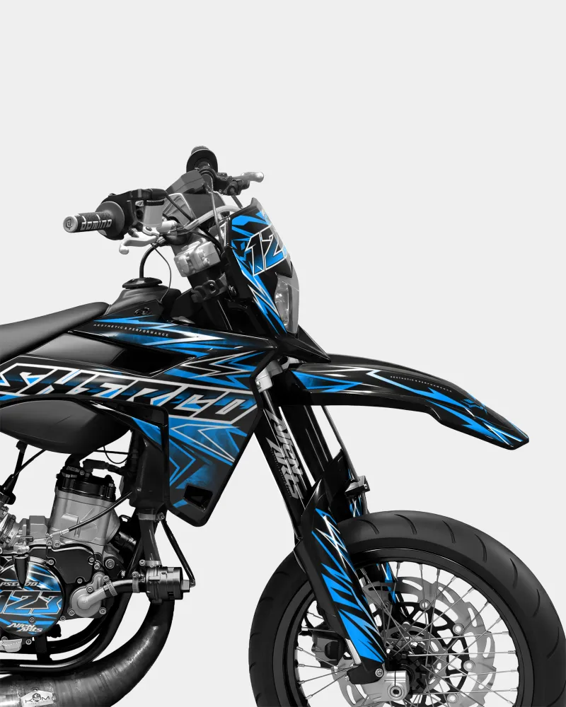 BRUME - Decoratieset SHERCO 50cc - Blauw
