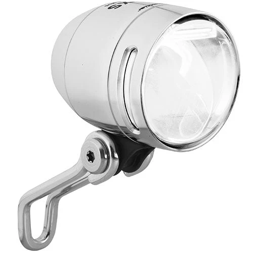 Busch + Müller Lumotec IQ-XS T Senso Plus voorlicht zilver/transparent
