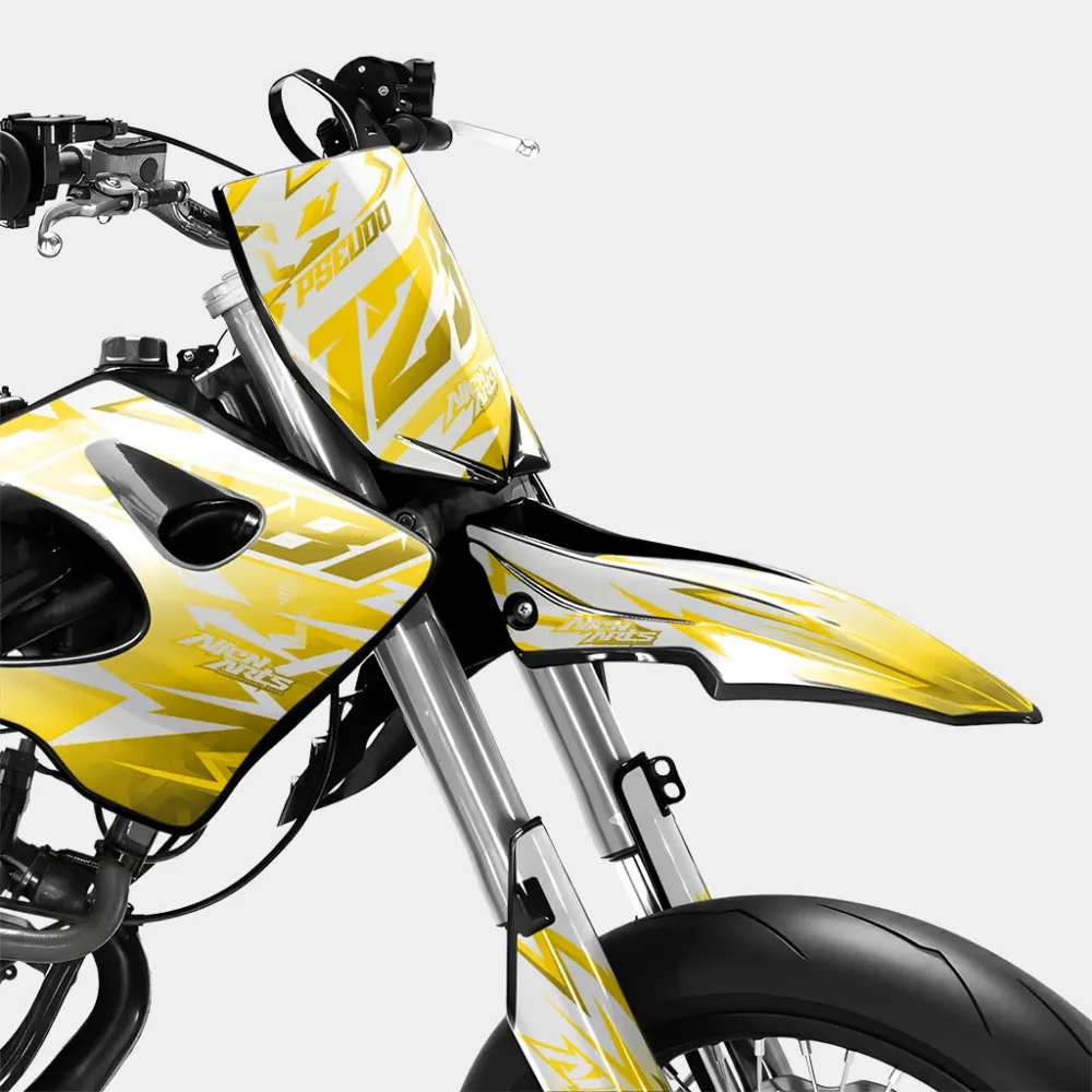 CALYPSO - Decoratieset DERBI 50cc - Donkergeel