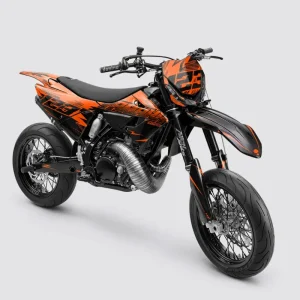 CARBX - Semi-personaliserbare Supermotard-decoratieset - Oranje