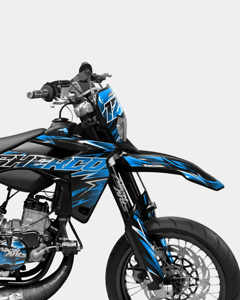CIEL - Decoratieset SHERCO 50cc - Blauw