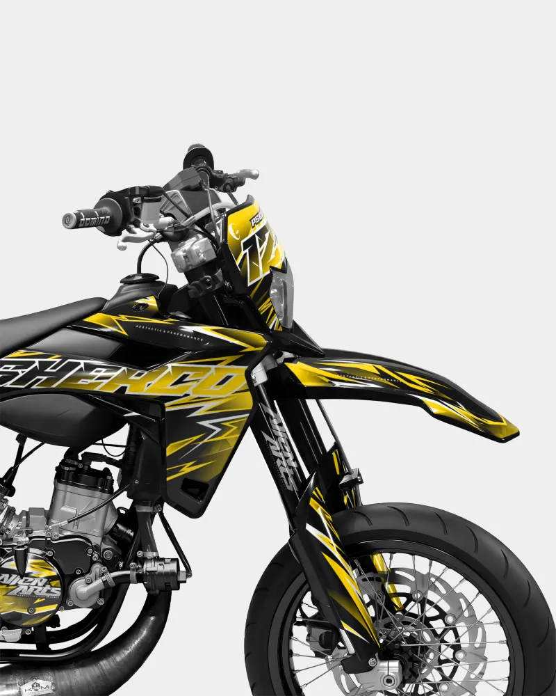 CIEL - Decoratieset SHERCO 50cc - Donkergeel