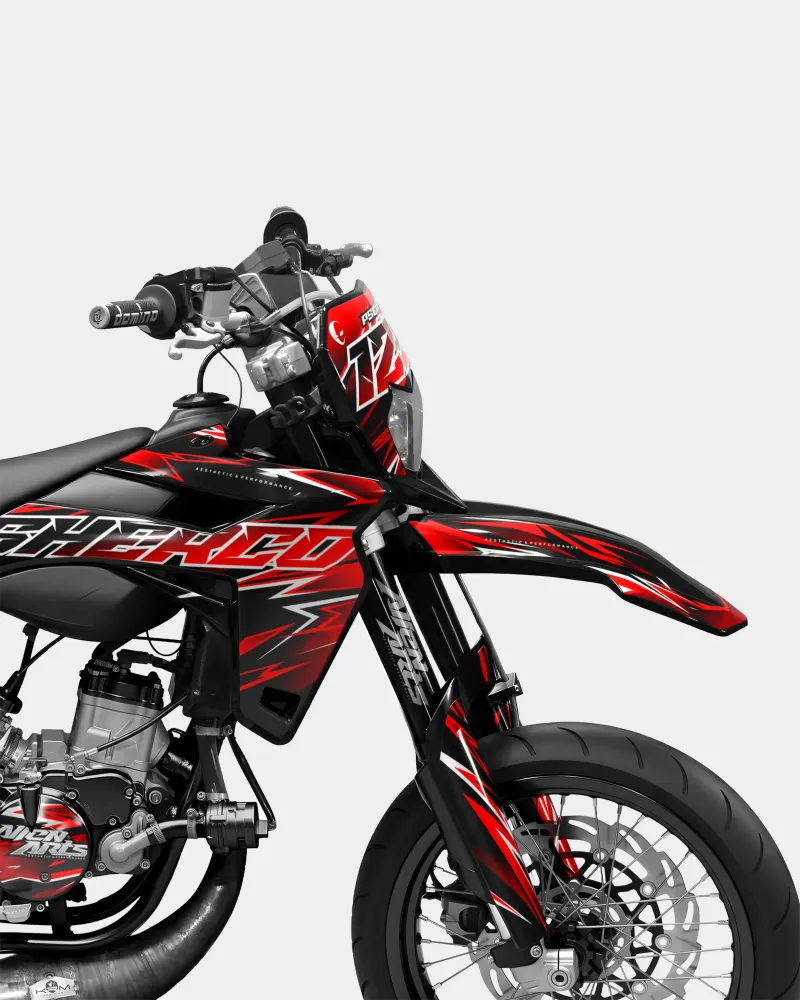 CIEL - Decoratieset SHERCO 50cc - Rood