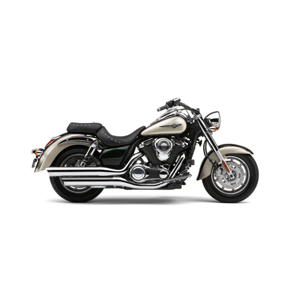 Cobra 4" Geschulpte punt Chroom Slip-On Geluiddempers voor Kawasaki