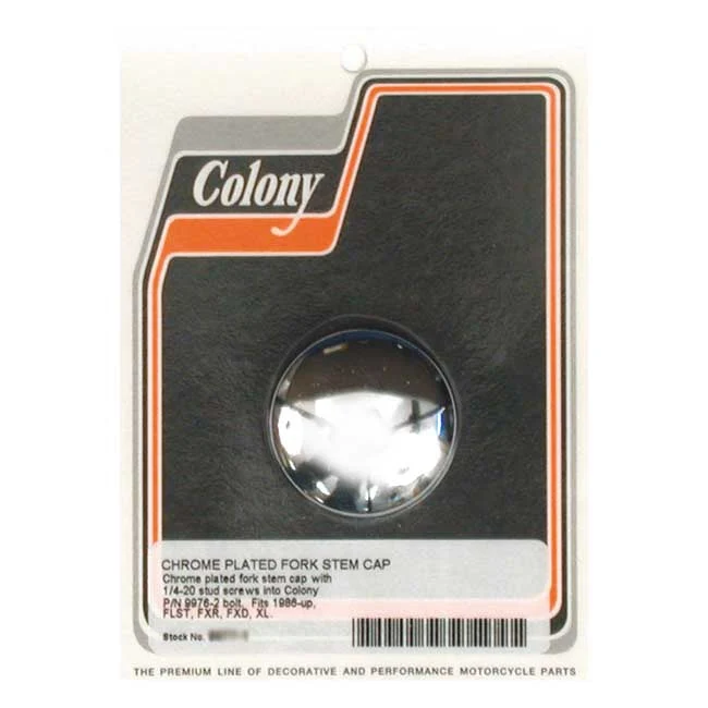 Colony Voorvorkboutdeksel Chroom FXR 88-94; Dyna 91-05; XL 88-03; XL1200R 04-05