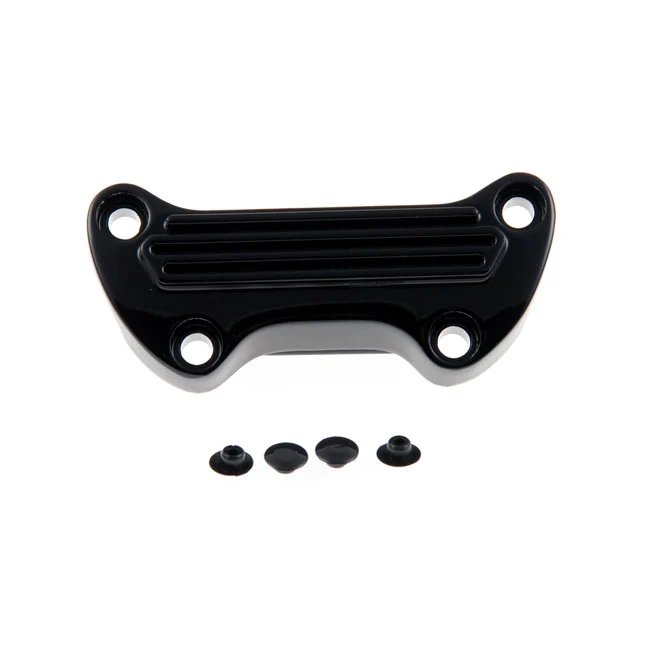 Cult Werk One Piece Riser Top Clamp Zwart voor Harley