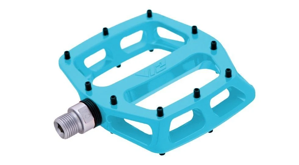 DMR V12 platformpedalen blauw