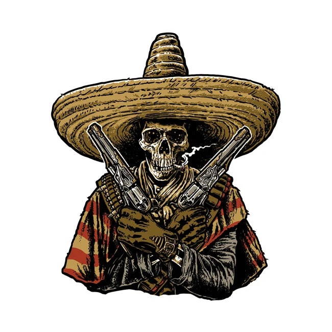 Down-N-Out Bandido Schedel Sticker