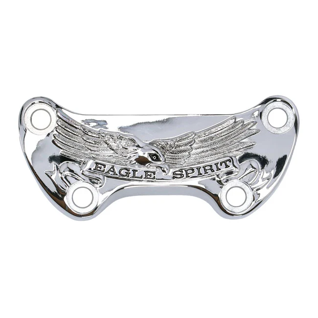 Eagle Spirit One Piece Riser Top Clamp Chroom voor Harley