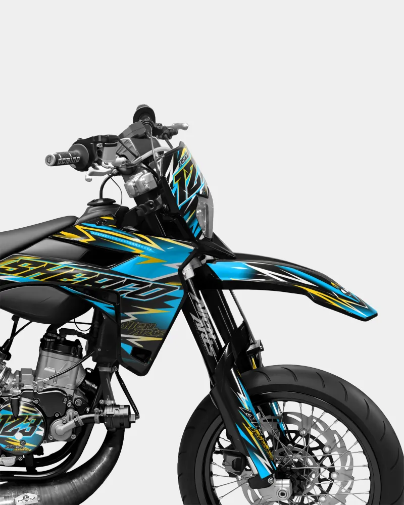ECLAT - Decoratieset SHERCO 50cc - Blauw