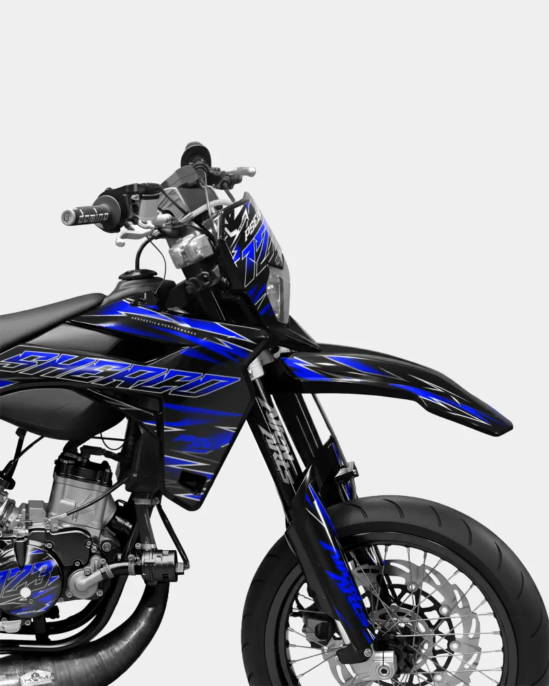 ELARA - Decoratieset SHERCO 50cc - Donkerblauw