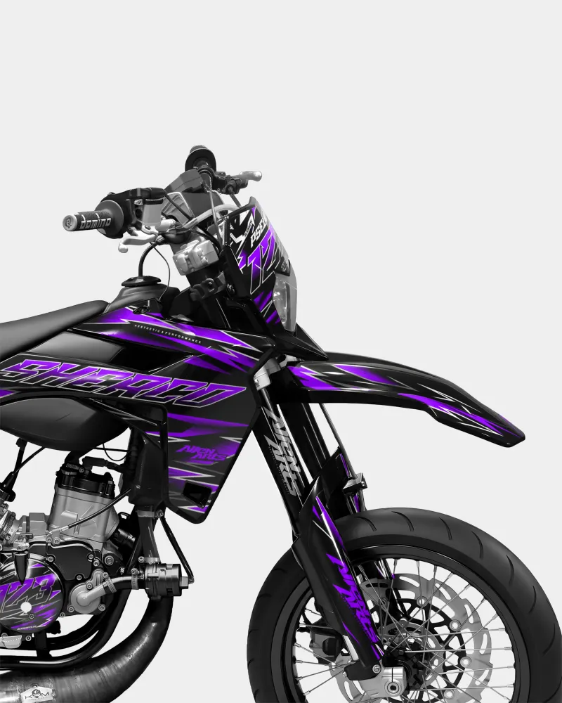 ELARA - Decoratieset SHERCO 50cc - Paars