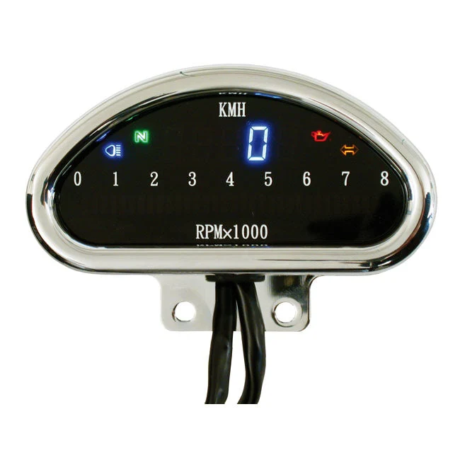 Elektronische snelheidsmeter MC CNC Aluminium Chroom