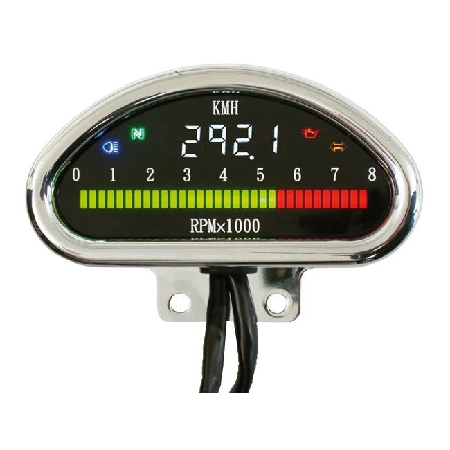 Elektronische snelheidsmeter MC CNC Aluminium Chroom
