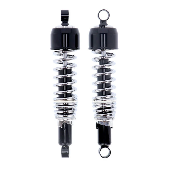 Emgo Dempers 335mm Zwart / Chroom Multifit