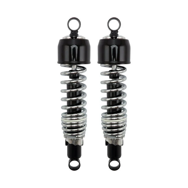 Emgo schokdempers 325mm Zwart / Chroom Multifit