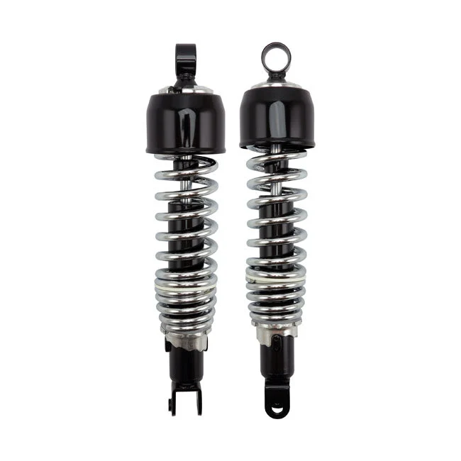 Emgo schokdempers 340mm Zwart / Chroom Multifit