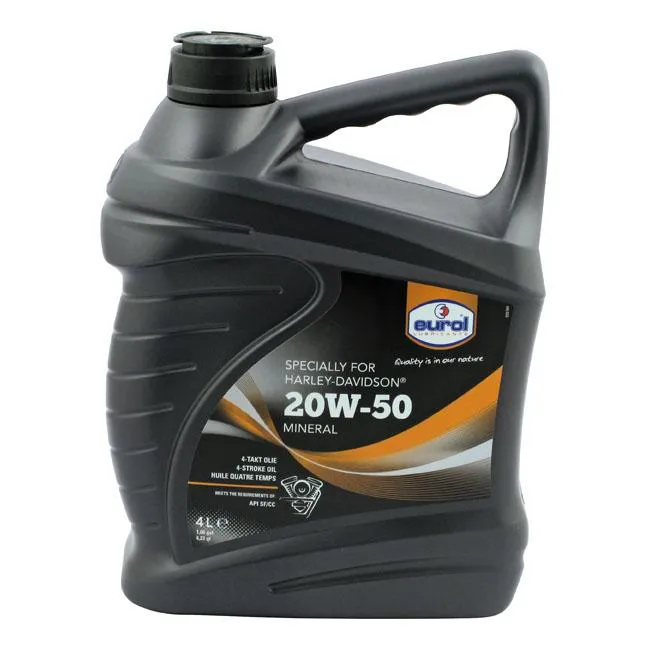 Eurol Motorolie Mineraal Harley 20W-50 4L