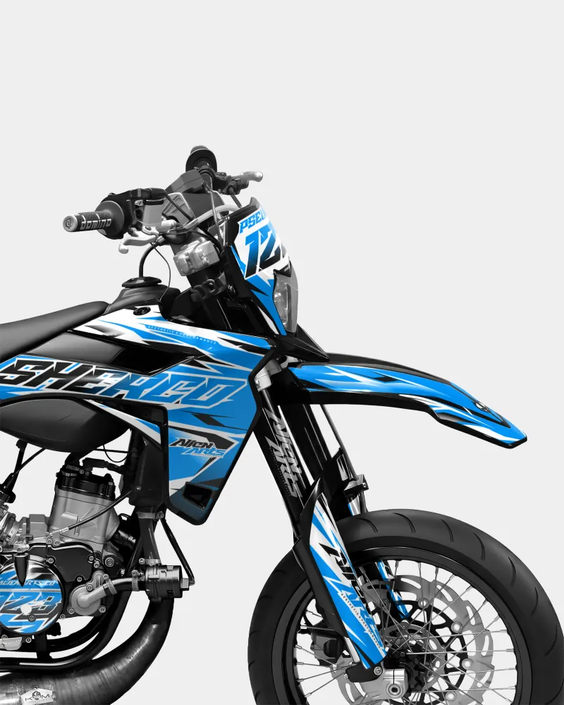 FABLE - Decoratieset SHERCO 50cc - Blauw