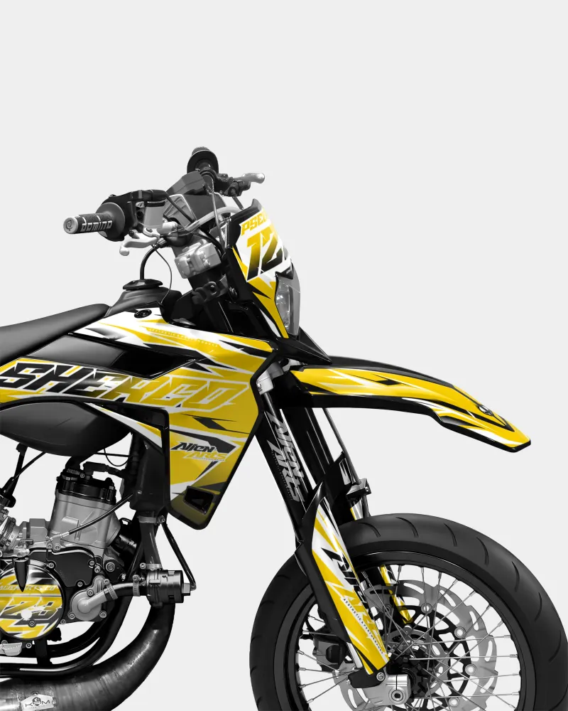 FABLE - Decoratieset SHERCO 50cc - Donkergeel