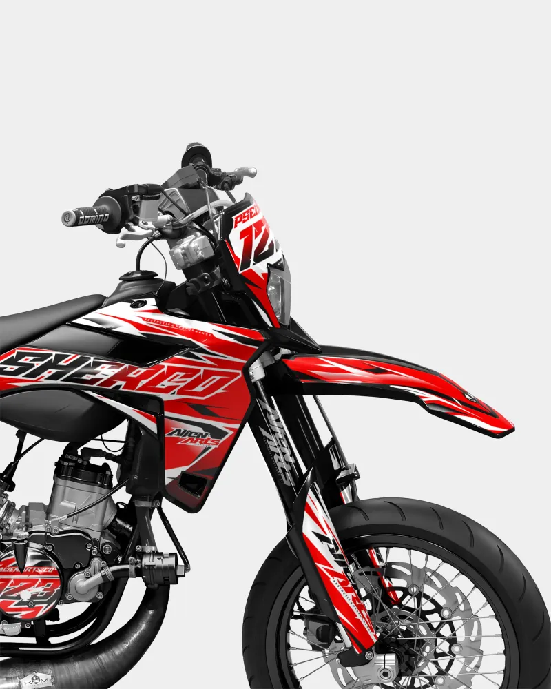 FABLE - Decoratieset SHERCO 50cc - Rood