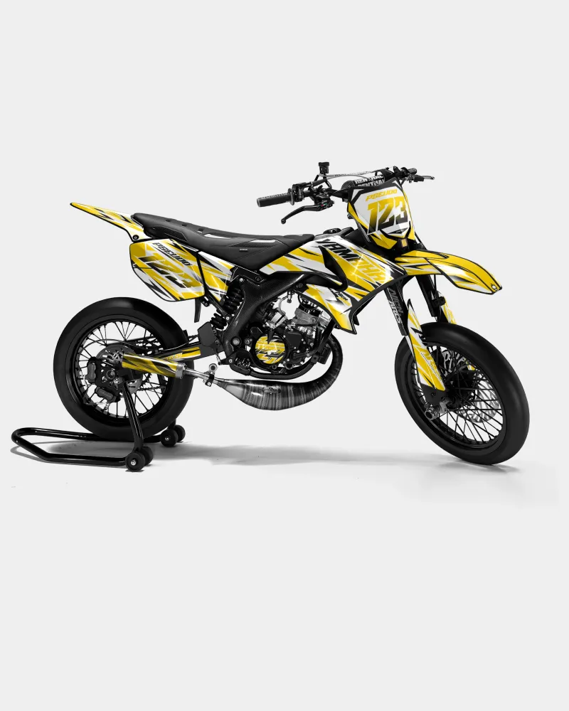 FABLE - Decoratieset YAMAHA DT 50cc - Donkergeel