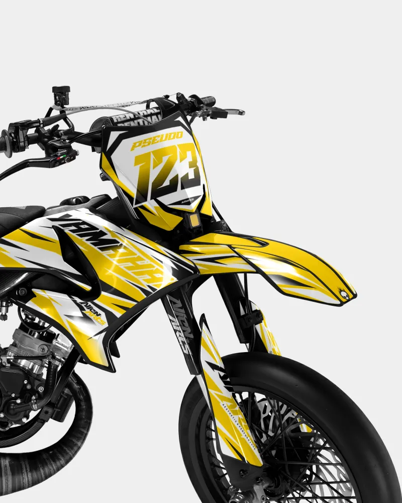 FABLE - Decoratieset YAMAHA DT 50cc - Donkergeel