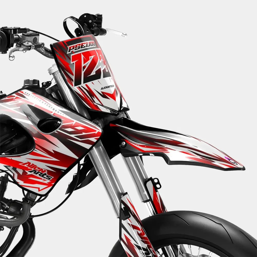 FIKA - Decoratieset DERBI 50cc - Rood