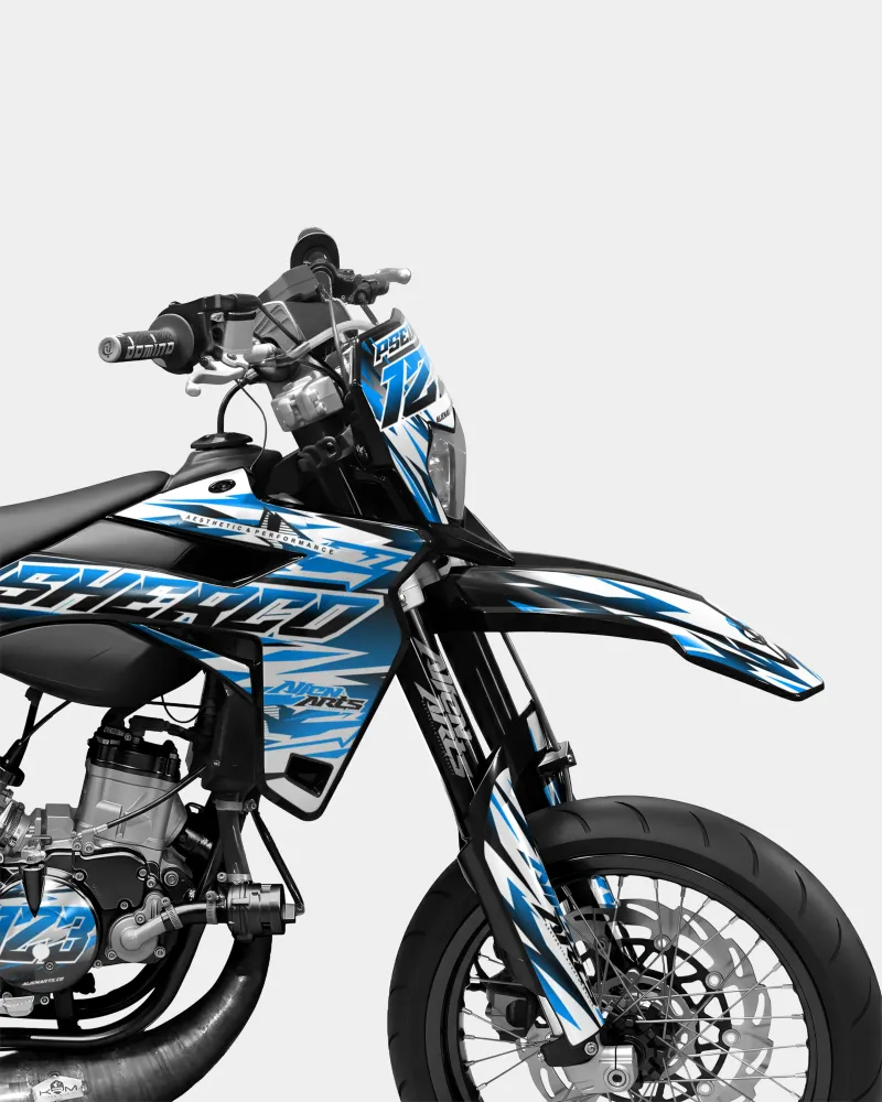 FIKA - Decoratieset SHERCO 50cc - Blauw