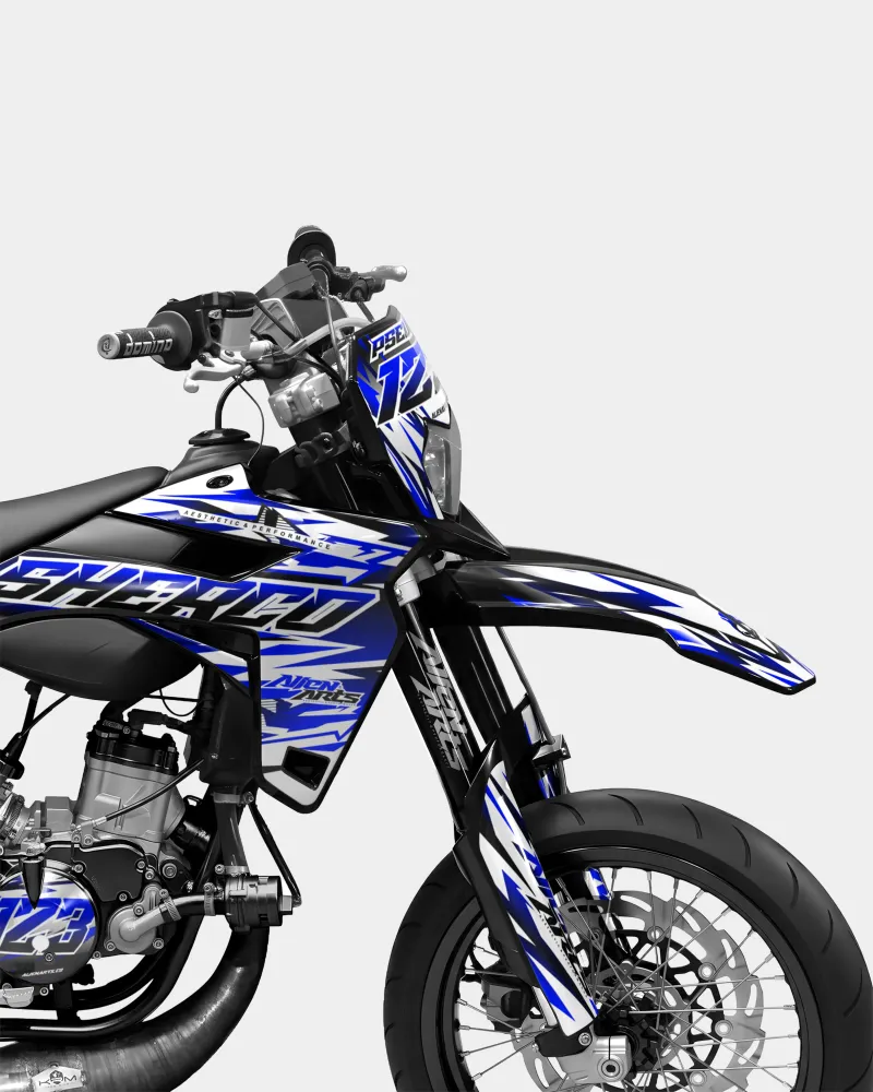 FIKA - Decoratieset SHERCO 50cc - Donkerblauw