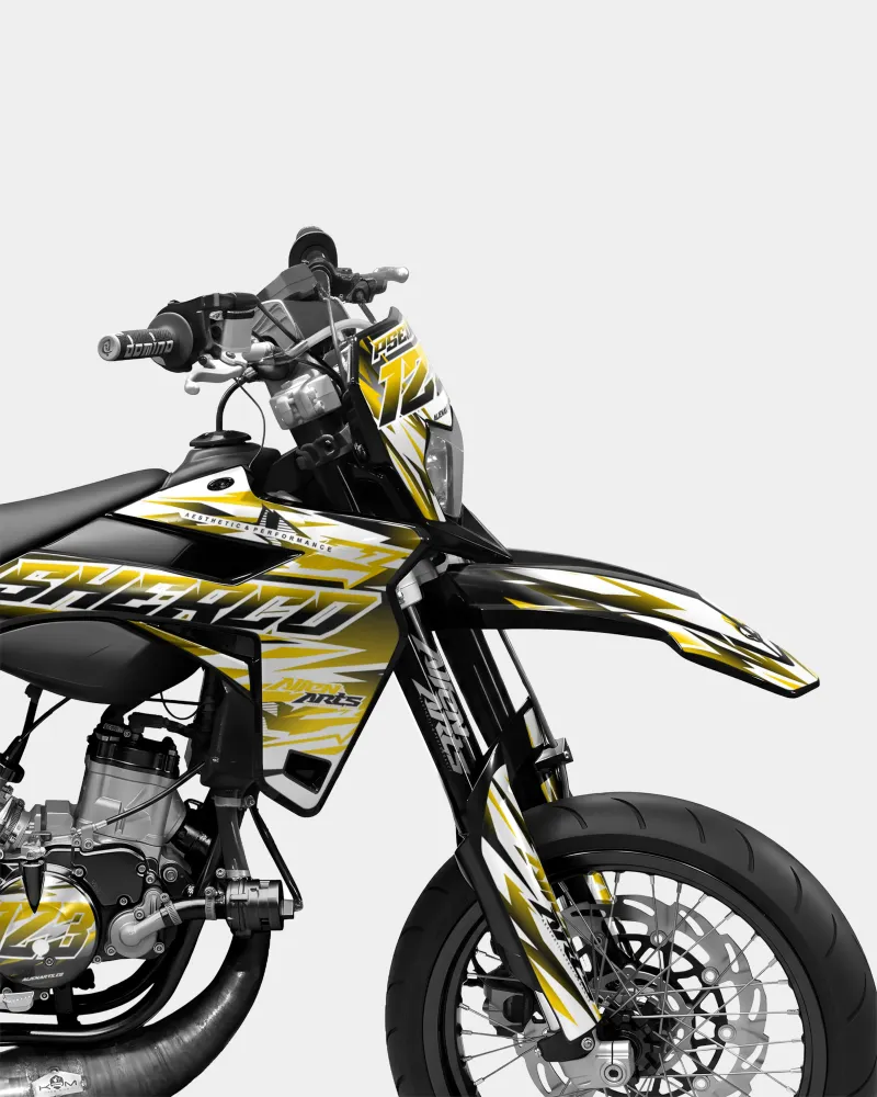 FIKA - Decoratieset SHERCO 50cc - Donkergeel
