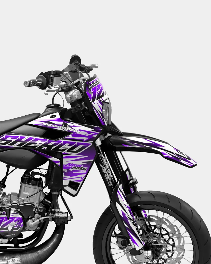 FIKA - Decoratieset SHERCO 50cc - Paars