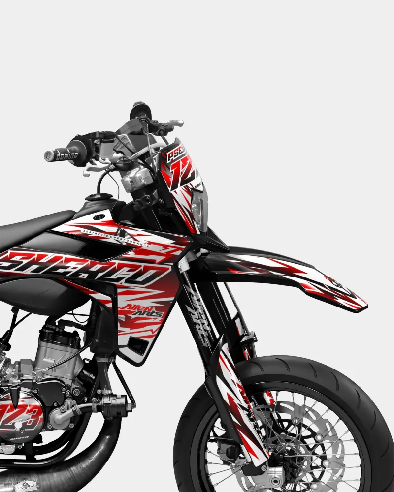 FIKA - Decoratieset SHERCO 50cc - Rood