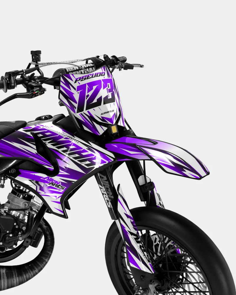 FIKA - Decoratieset YAMAHA DT 50cc - Paars