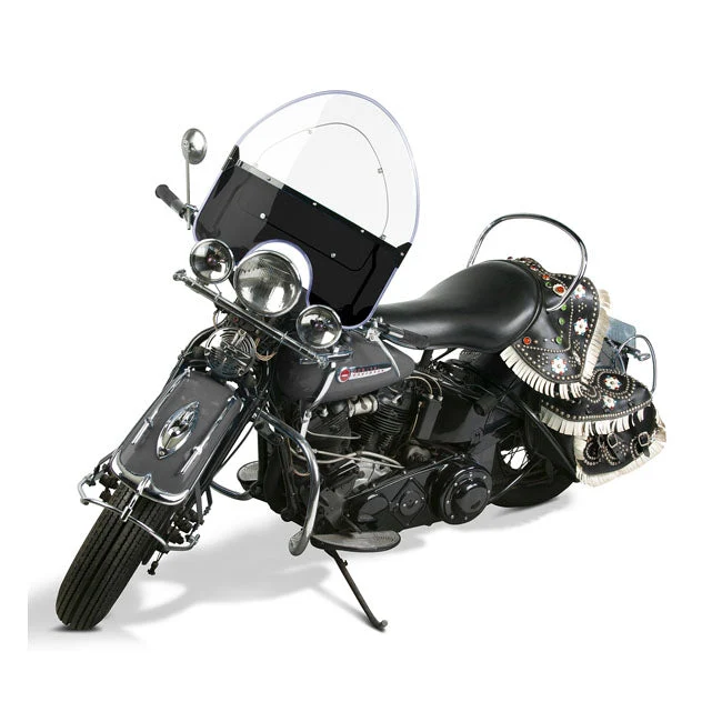 NC Gepareld onderwindscherm zwart Knucklehead 36-47; Panhead 48