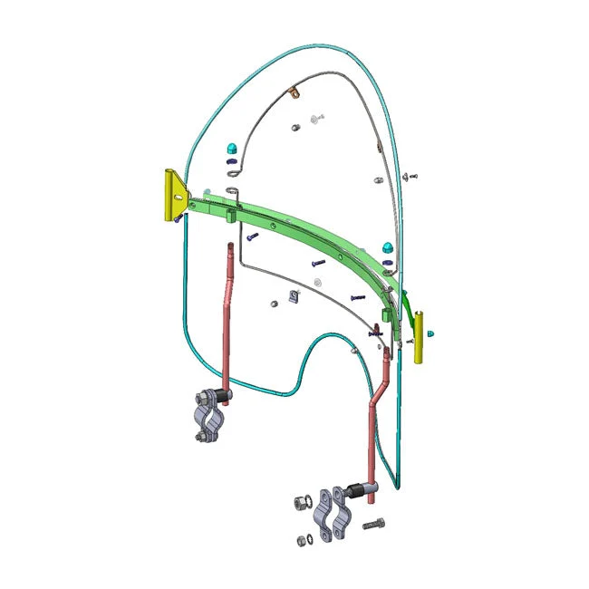 NC Gepareld onderwindscherm zwart Knucklehead 36-47; Panhead 48