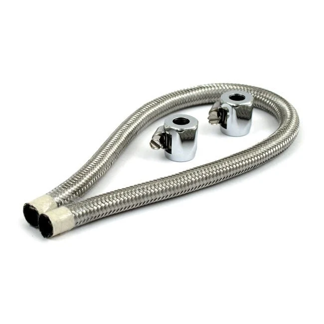 Gevlochten brandstofleidingset 6mm (1/4")