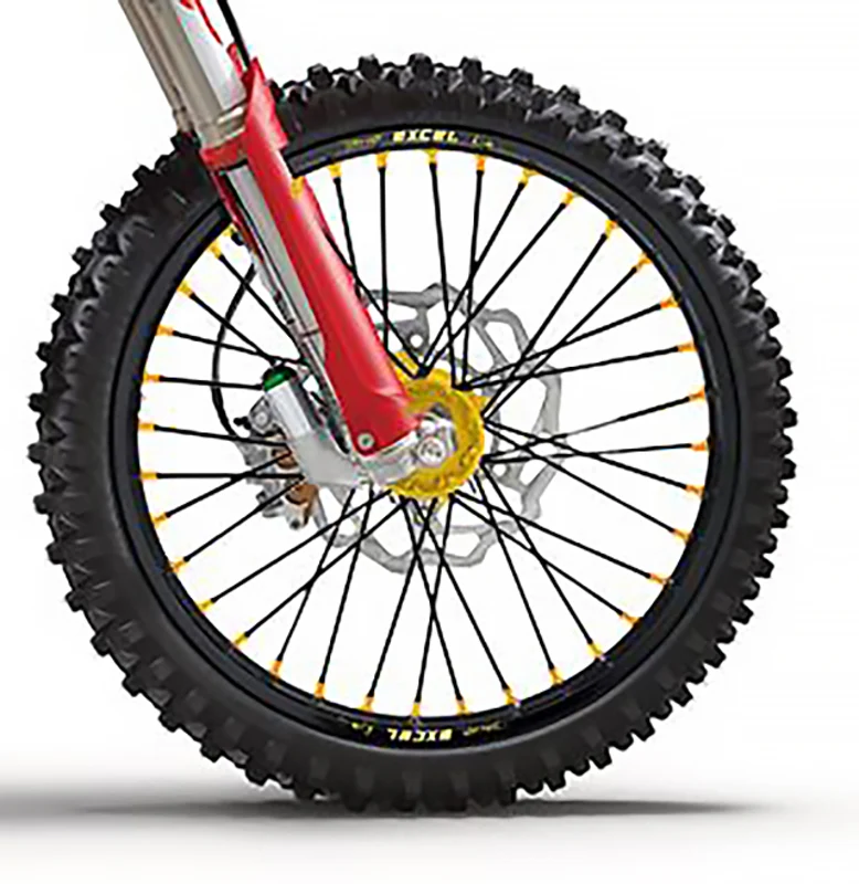HAAN WHEELS Compleet Voorwiel 21x1,60x36T Zwarte Velg/Gouden Naaf/Zwarte Spaken/Gouden Spaaknippels