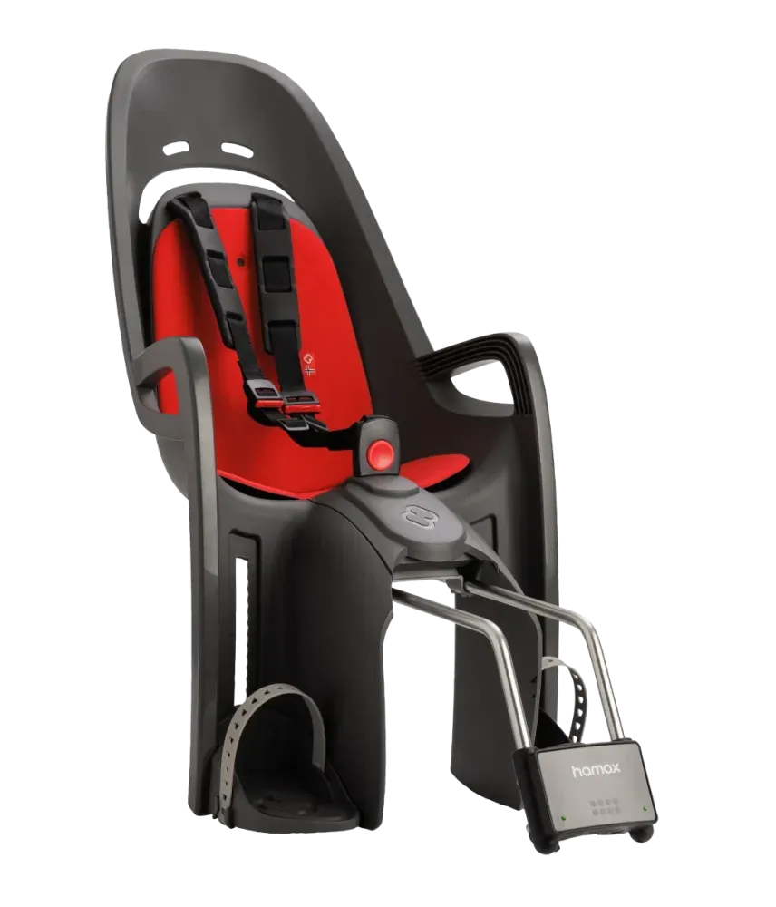Hamax kinderzitje Hamax Zenith framebevestiging rood/grijs
