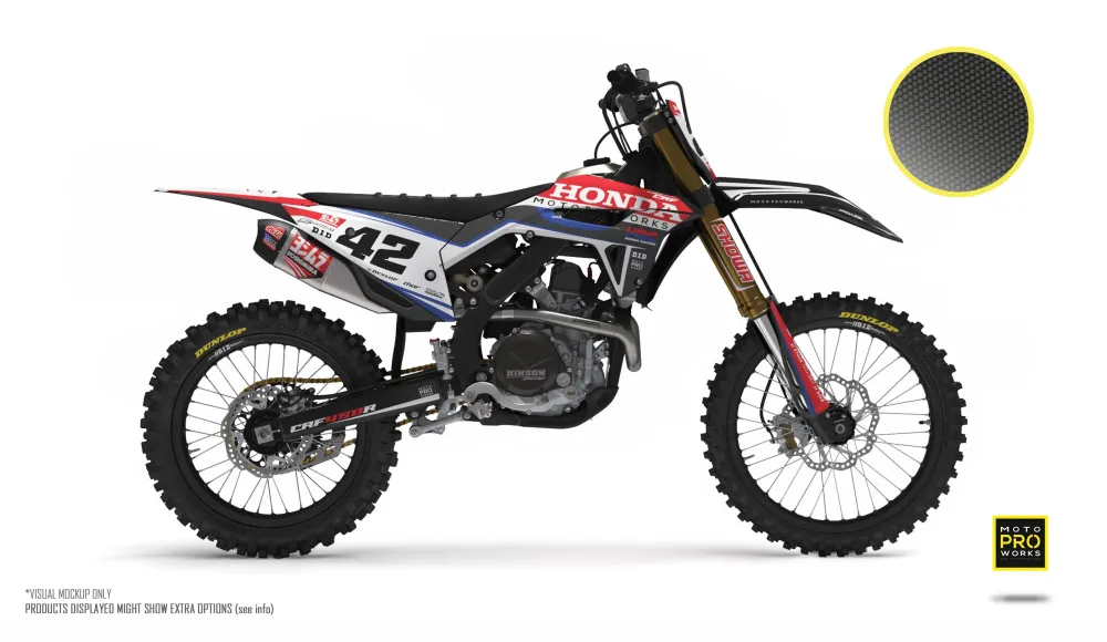 Honda GRAPHICS - "Siguiente" (Carbon/Rood)