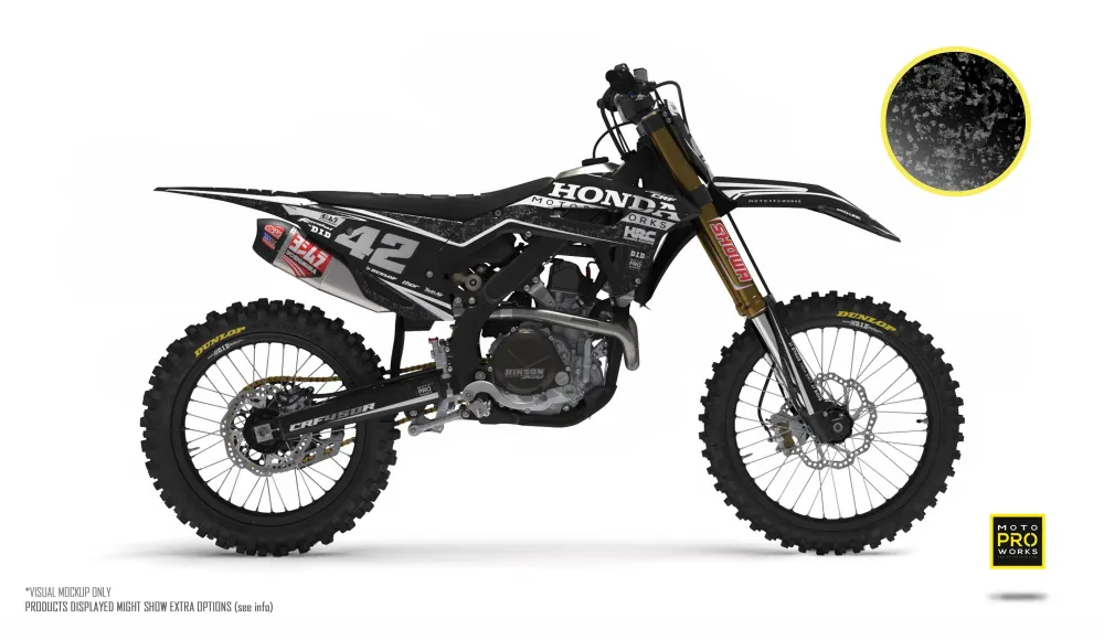 Honda GRAPHICS - "Siguiente" (Forged Carbon/Zwart)