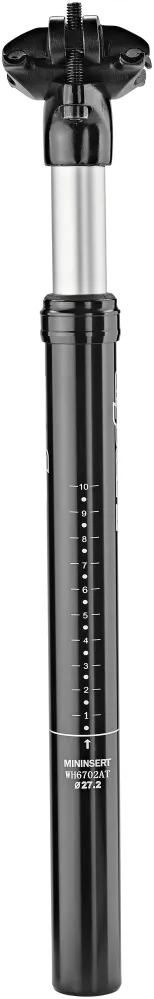Humpert Ergotec SP-5.0 gepatenteerde veer-zadelpen Ø27,2mm 45mm zwart